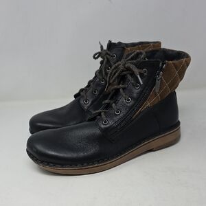 Naot Castera Stylish Black and Brown Men's Boots Size 10